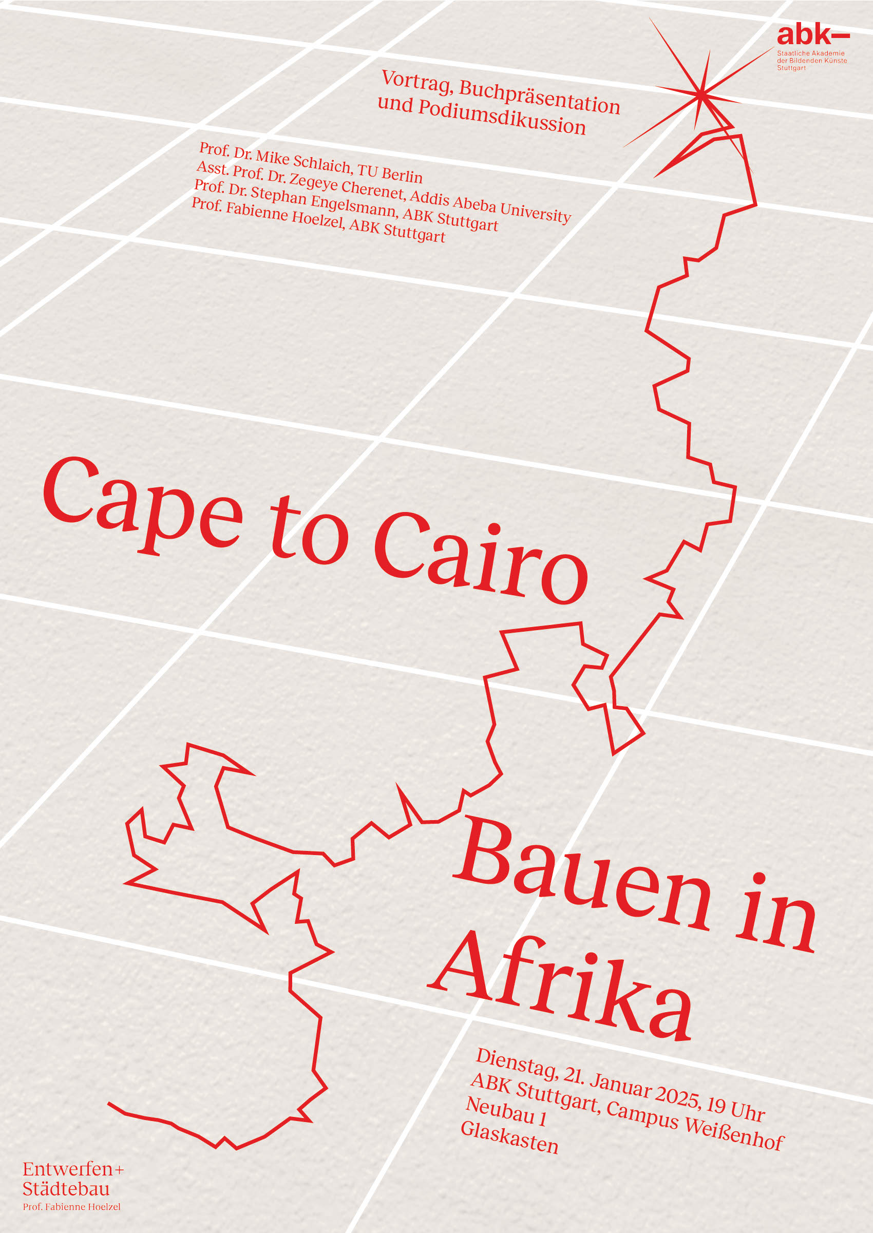 Vortrag, Buchpräsentation und Podiumsdikussion: „Cape to Cairo. Bauen in Afrika“